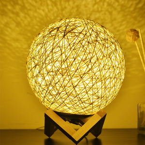 USB Interface Creative Sepak Takraw Decorative Moon Lamp_1