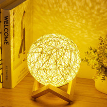 USB Interface Creative Sepak Takraw Decorative Moon Lamp_6