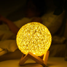 USB Interface Creative Sepak Takraw Decorative Moon Lamp_7
