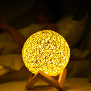 USB Interface Creative Sepak Takraw Decorative Moon Lamp_7