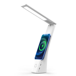 3-in-1 Desk Lamp Alarm Clock and Wireless Charger- Type C_0