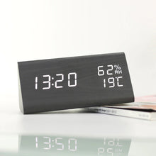 USB Wooden Digital Clock with Humidity and Temperature Display_10