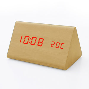 USB Wooden Digital Clock with Humidity and Temperature Display_2