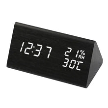 USB Wooden Digital Clock with Humidity and Temperature Display_3