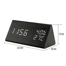 USB Wooden Digital Clock with Humidity and Temperature Display_7
