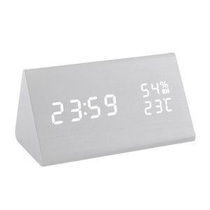 USB Wooden Digital Clock with Humidity and Temperature Display_11