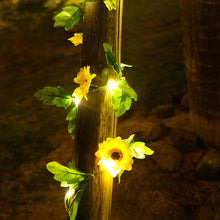Solar Powered Decorative Sunflower LED String Fairy Lights_8