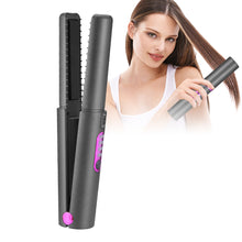 2-in-1 Cordless Hair Straightener and Curler- USB Rechargeable_1