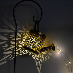 Solar Powered Watering Can LED String Light Outdoor Garden Décor_8