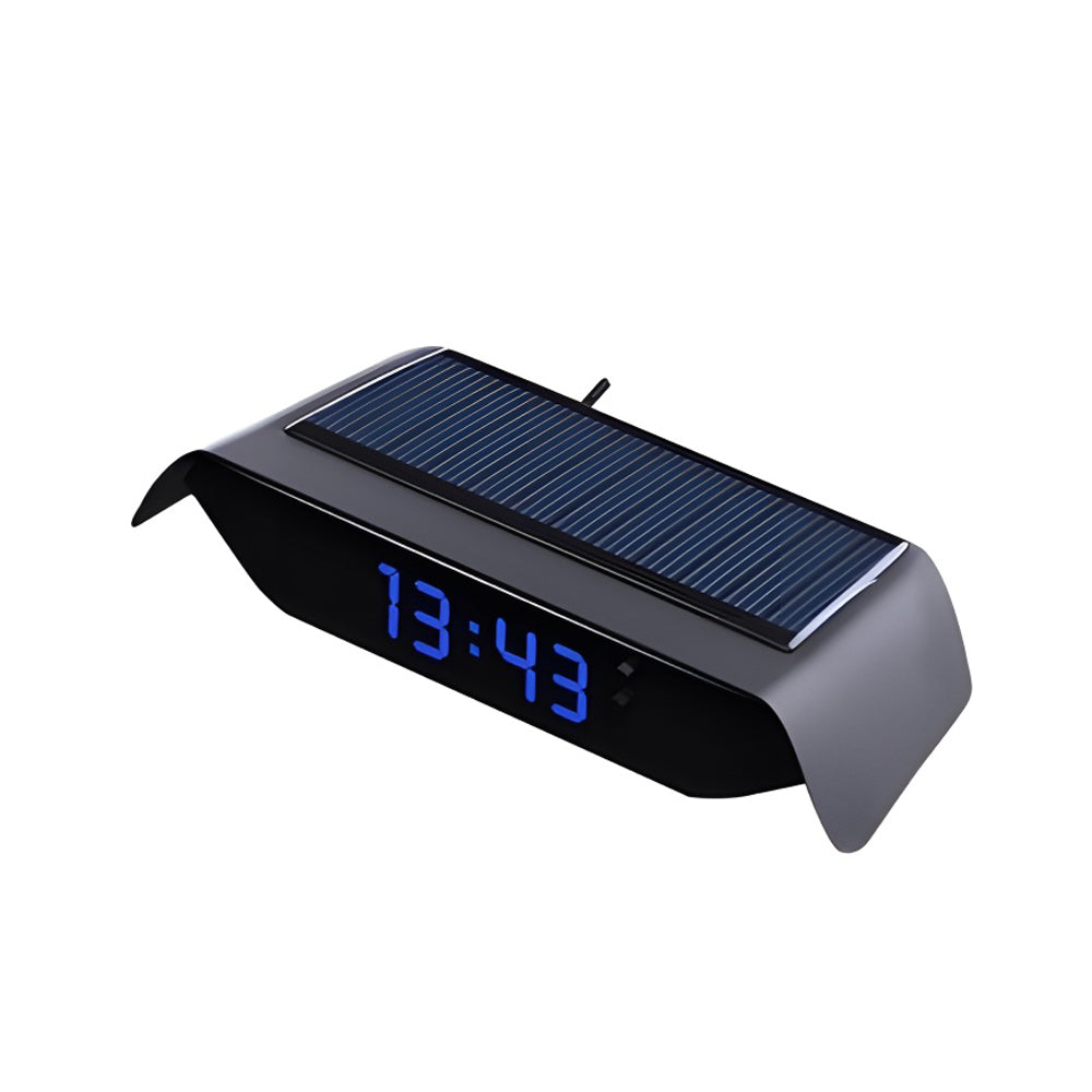 4-in-1 High Precision Dual Powered Digital Clock for Car_0