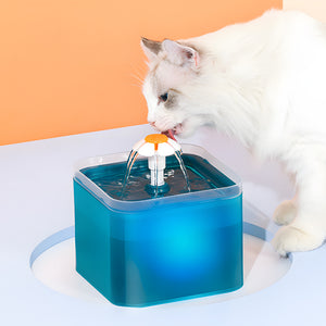 USB Charging 2L Pet Drinking Water Fountain with LED Lights_10
