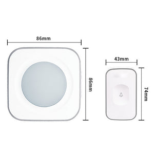 Battery Operated Waterproof Doorbell with 36 Melodies_3