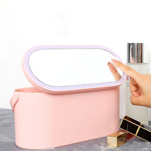 USB Rechargeable Vanity Makeup Storage Bag with LED_7