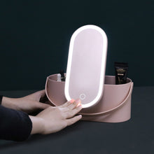 USB Rechargeable Vanity Makeup Storage Bag with LED_8
