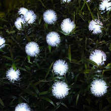 Solar Powered LED Dandelion Flower Pompom Lights