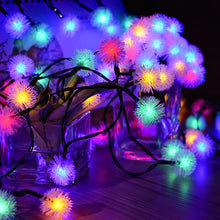 Solar Powered LED Dandelion Flower Pompom Lights