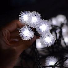 Solar Powered LED Dandelion Flower Pompom Lights
