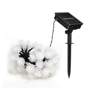 Solar Powered LED Dandelion Flower Pompom Lights