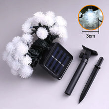 Solar Powered LED Dandelion Flower Pompom Lights