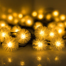 Solar Powered LED Dandelion Flower Pompom Lights