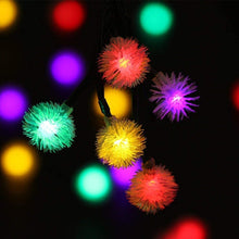 Solar Powered LED Dandelion Flower Pompom Lights