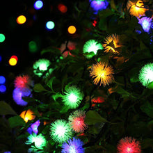Solar Powered LED Dandelion Flower Pompom Lights