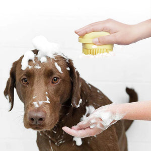Waterproof Soft Silicone Bath Massage Glove for Pets_1