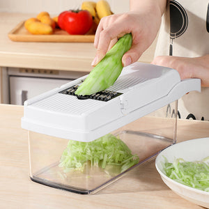 4 Blades Pro Vegetable Slicer and Dicer with Container_9
