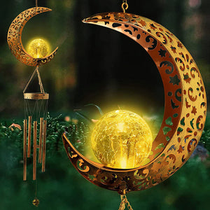 Solar Outdoor Rustic Hanging Decorative Wind Chime_13