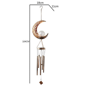 Solar Outdoor Rustic Hanging Decorative Wind Chime_5
