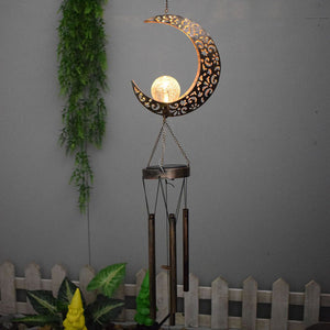 Solar Outdoor Rustic Hanging Decorative Wind Chime_9