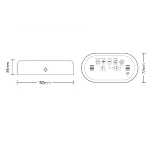 USB Charging LED Night Lamp and Digital Alarm Clock_5