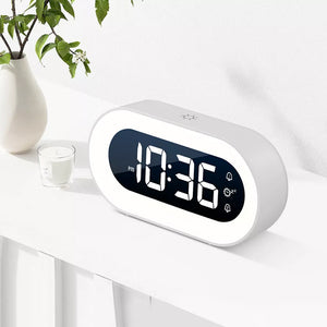 USB Charging LED Night Lamp and Digital Alarm Clock_7