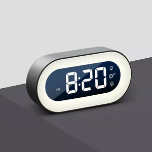 USB Charging LED Night Lamp and Digital Alarm Clock_8