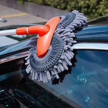 Three Sections Microfiber Auto Detailing Cleaning Brush_1