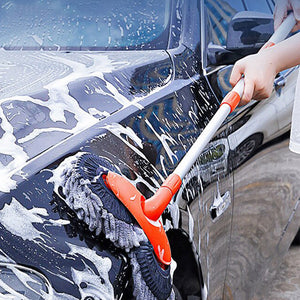 Three Sections Microfiber Auto Detailing Cleaning Brush_2