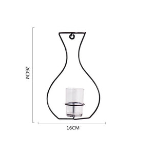 Creative Wire Hanging Nordic Minimalist Wall Vase Planter_6