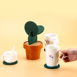 DIY Pack of 6 Non Slip Beverage Coasters Insulation Pad_13