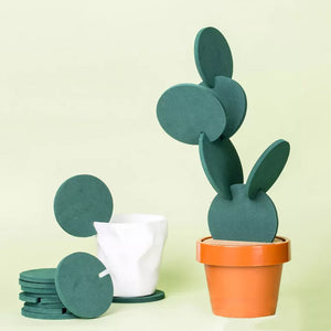 DIY Pack of 6 Non Slip Beverage Coasters Insulation Pad_6