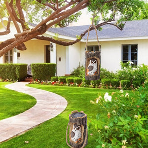 Solar Powered Outdoor Garden Decorative Owl Light_11