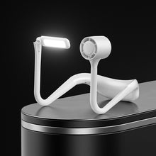USB Rechargeable Hands free Portable Neck Fan with LED Light_1