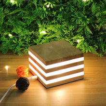 USB Interface Wooden Acrylic LED Desktop Night Lamp_2
