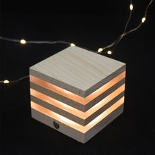 USB Interface Wooden Acrylic LED Desktop Night Lamp_5