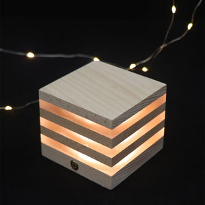 USB Interface Wooden Acrylic LED Desktop Night Lamp_5