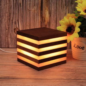 USB Interface Wooden Acrylic LED Desktop Night Lamp_6