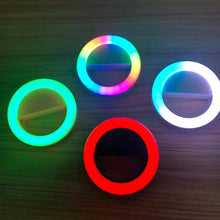 RGB LED Clip-on Mobile Phone Ring Light- USB Charging_10
