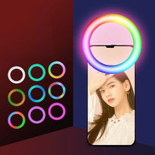 RGB LED Clip-on Mobile Phone Ring Light- USB Charging_3
