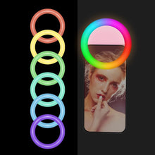 RGB LED Clip-on Mobile Phone Ring Light- USB Charging_5