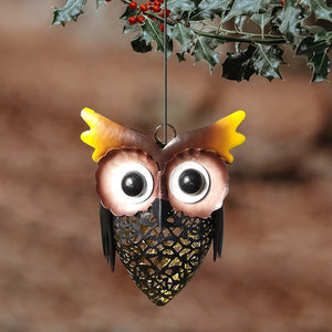 Solar Powered Rustic Decorative Outdoor LED Owl Lamp_6