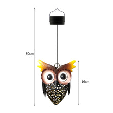 Solar Powered Rustic Decorative Outdoor LED Owl Lamp_7